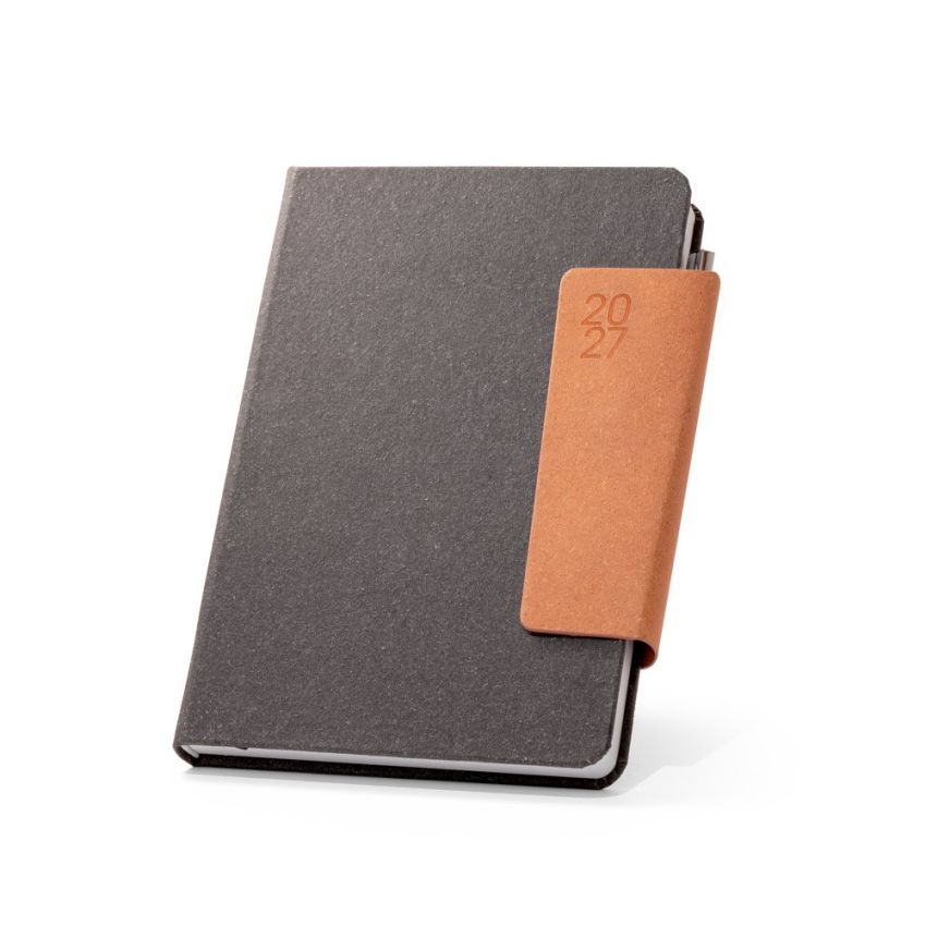TAGORE A5 Agenda A5 en piel (58% reciclada)