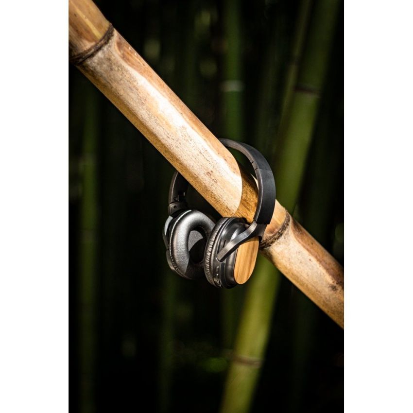 GOULD Auriculares inalámbricos plegables con 5h de autonomía en bambú y ABS