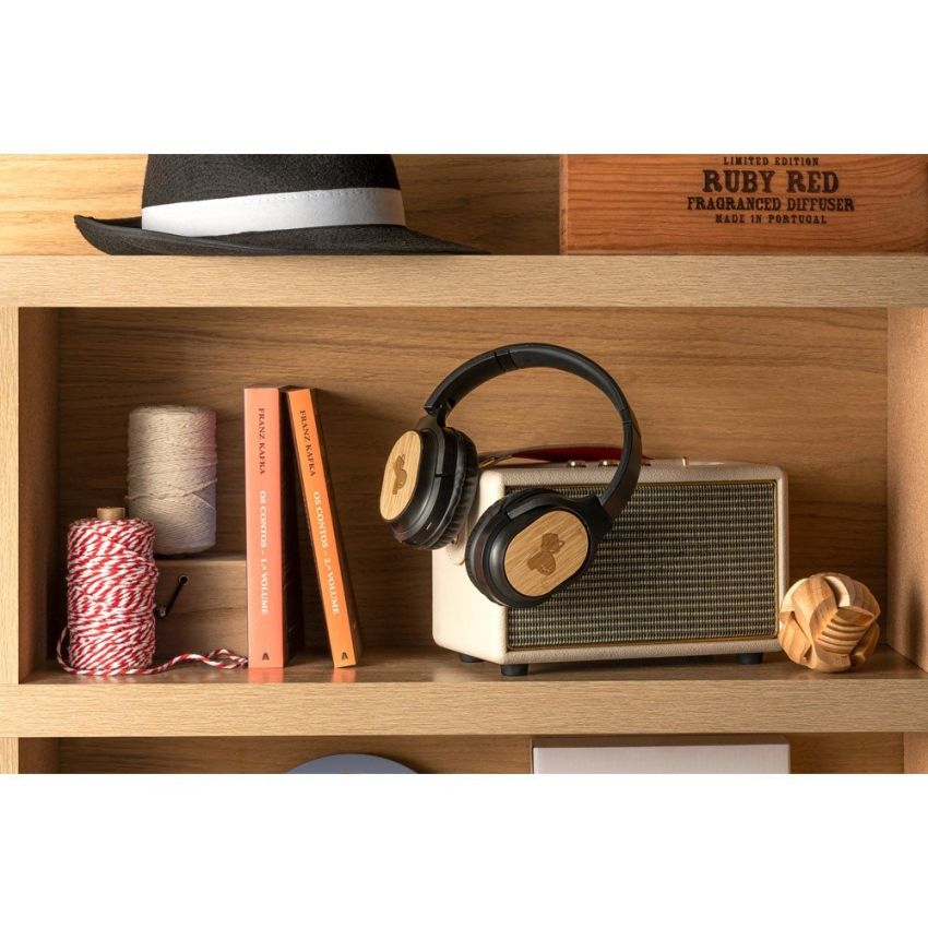 GOULD Auriculares inalámbricos plegables con 5h de autonomía en bambú y ABS