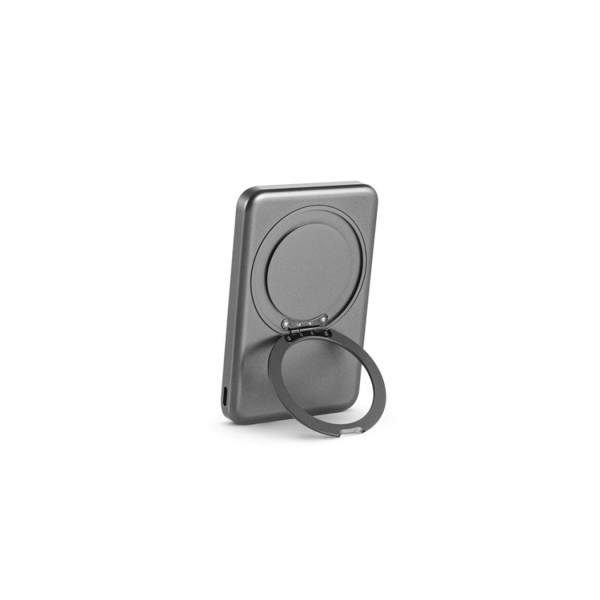 WARSHEL 5 Power bank magnético 5.000 mAh con cargador inalámbrico súper rápido 15W en ABS reciclado (100% rABS) con soporte