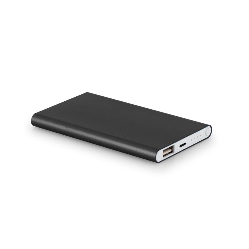 MARCET Power bank slim 4.000 mAh en aluminio reciclado (100% rAL) y ABS reciclado (100% rABS)