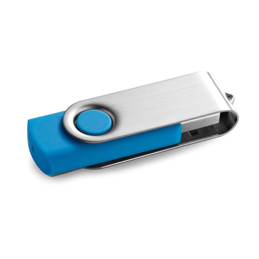 CLAUDIUS Pendrive USB de 4 GB con clip metálico