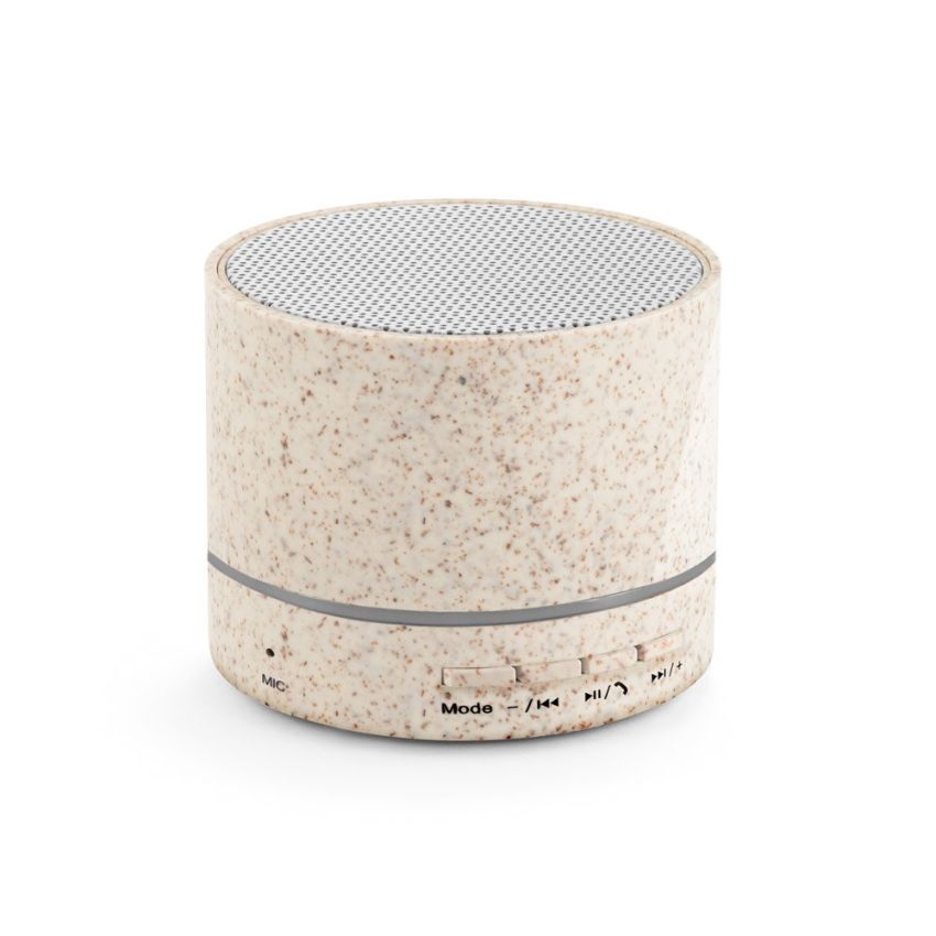 RE-LINEU Altavoz portátil de 3W con 4h30m de autonomía en fibra de paja y ABS reciclado (100% rABS)