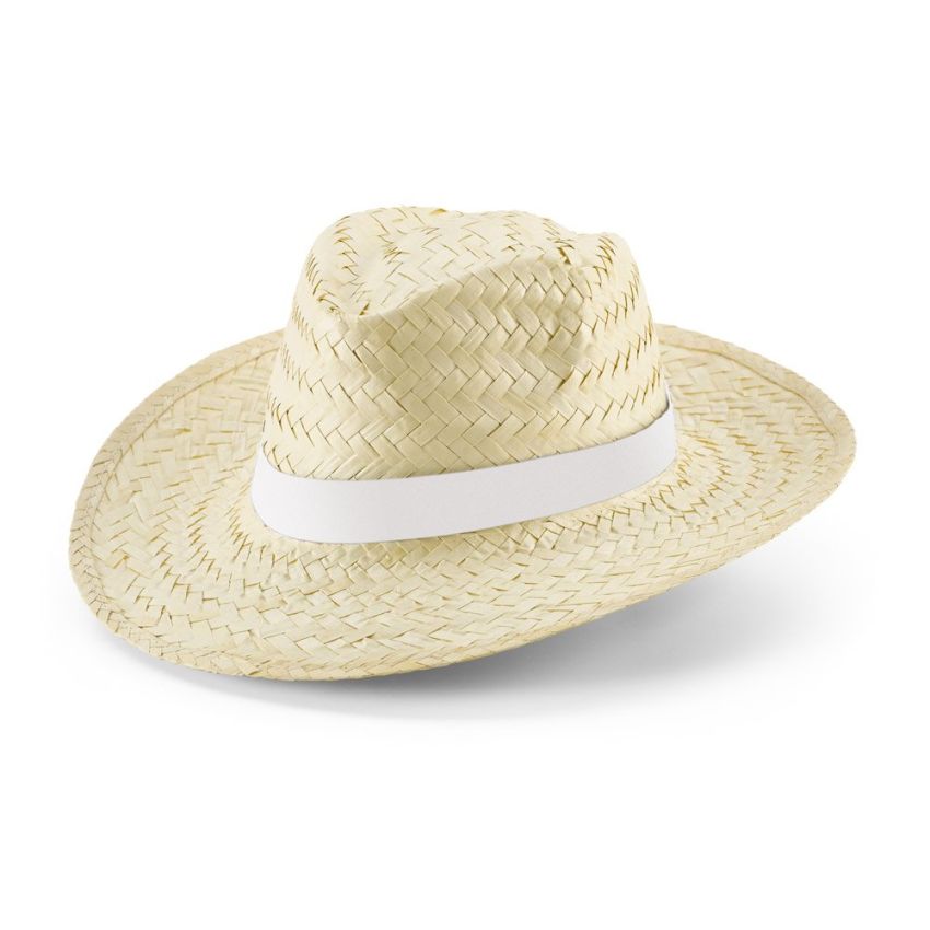 EDWARD RIB Sombrero de paja natural con cinta sublimada