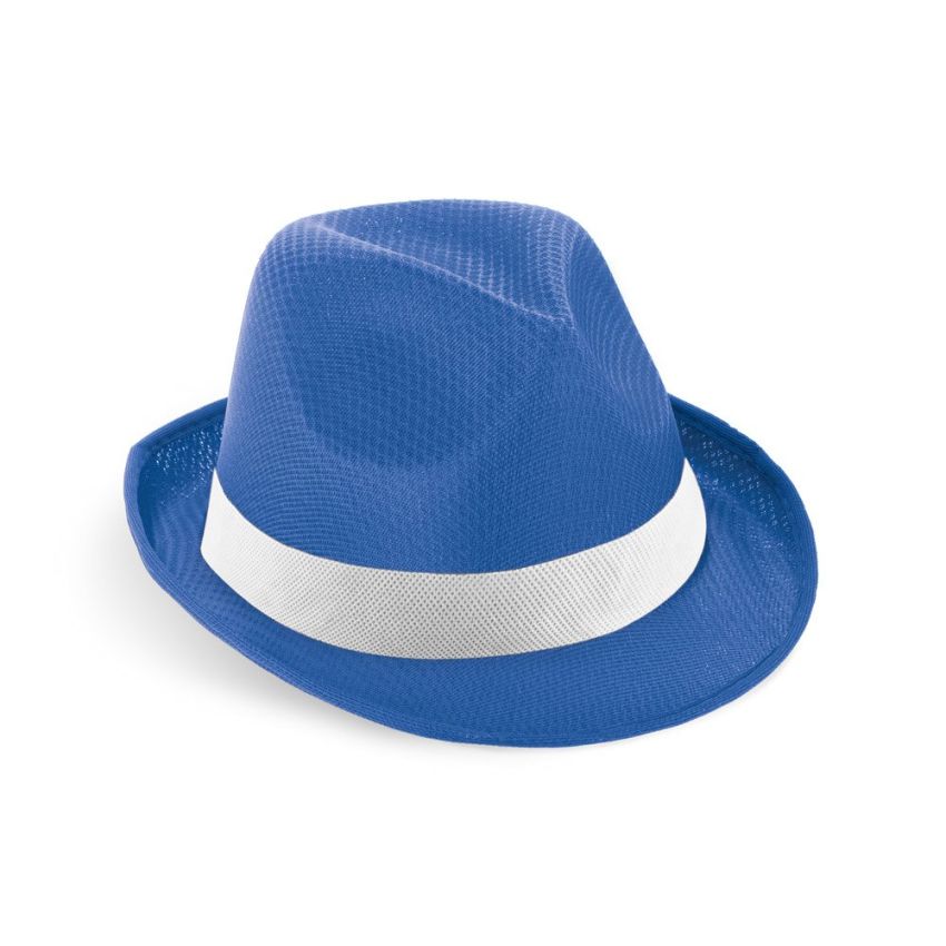 MANOLO POLI Sombrero de PP con cinta blanca de poliéster