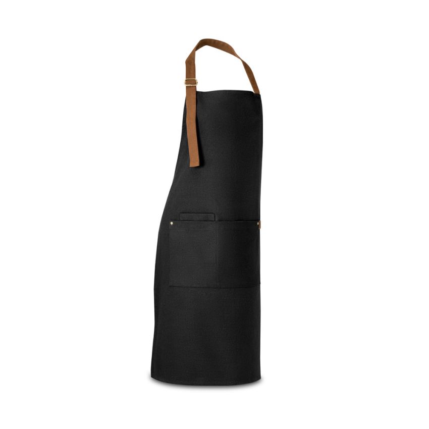 VESPER Delantal en 100% lona de algodón (300 g/m²) con detalles en metal
