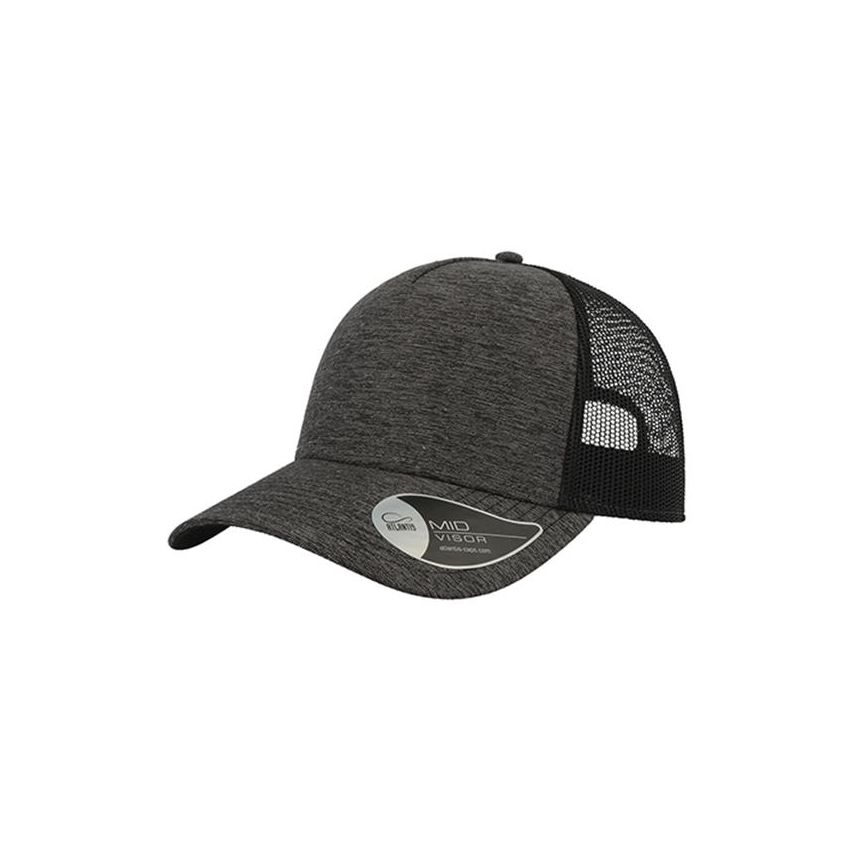 Gorra Rapper Melange, 73% algodón / 27% poliéster