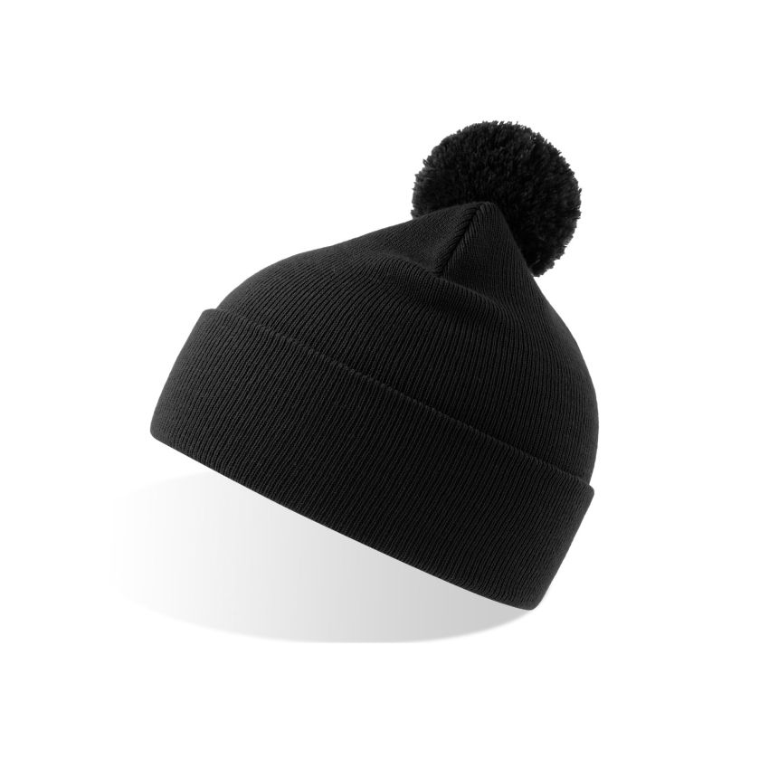 WIND-S CON POMPÓN Gorro Wind S con pompón, 100% poliéster reciclado