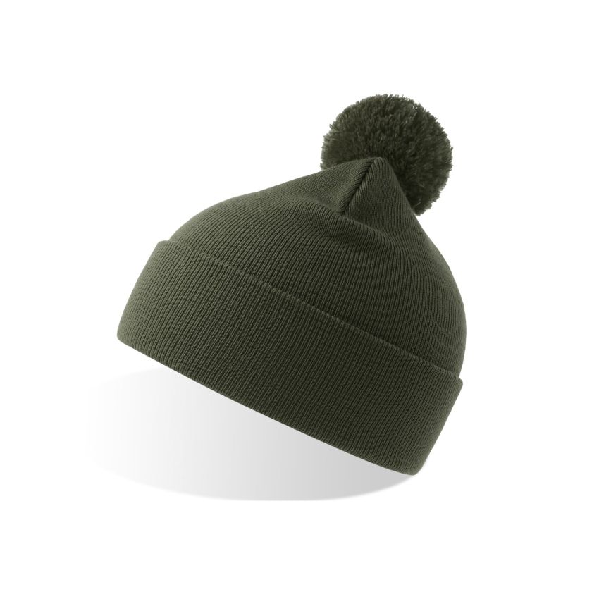 WIND-S CON POMPÓN Gorro Wind S con pompón, 100% poliéster reciclado