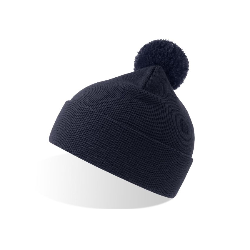 WIND-S CON POMPÓN Gorro Wind S con pompón, 100% poliéster reciclado