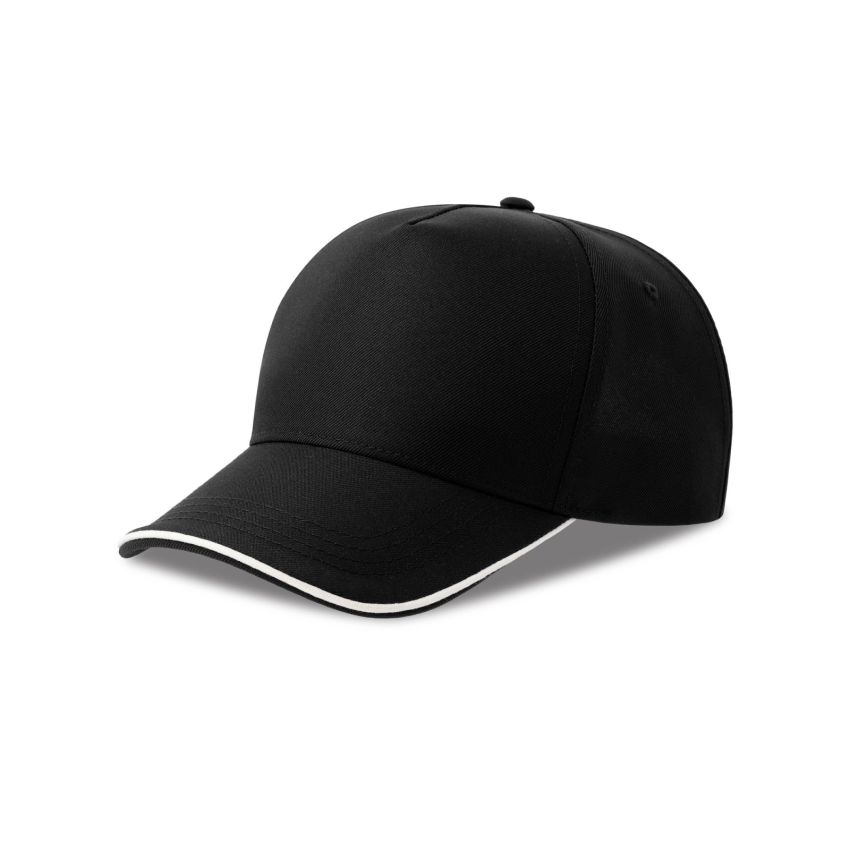 RECY FIVE PIPING Gorra Recy Five Piping, 100% Poliéster Reciclado