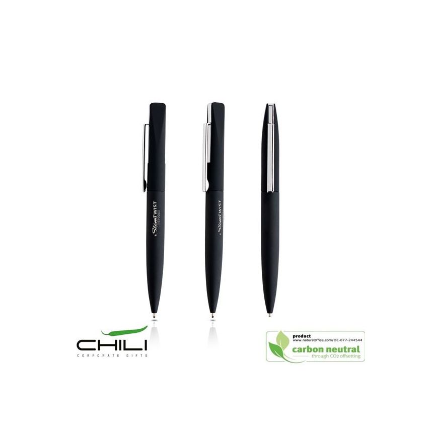 Slim Twist Bolígrafo de acero inoxidable reciclado