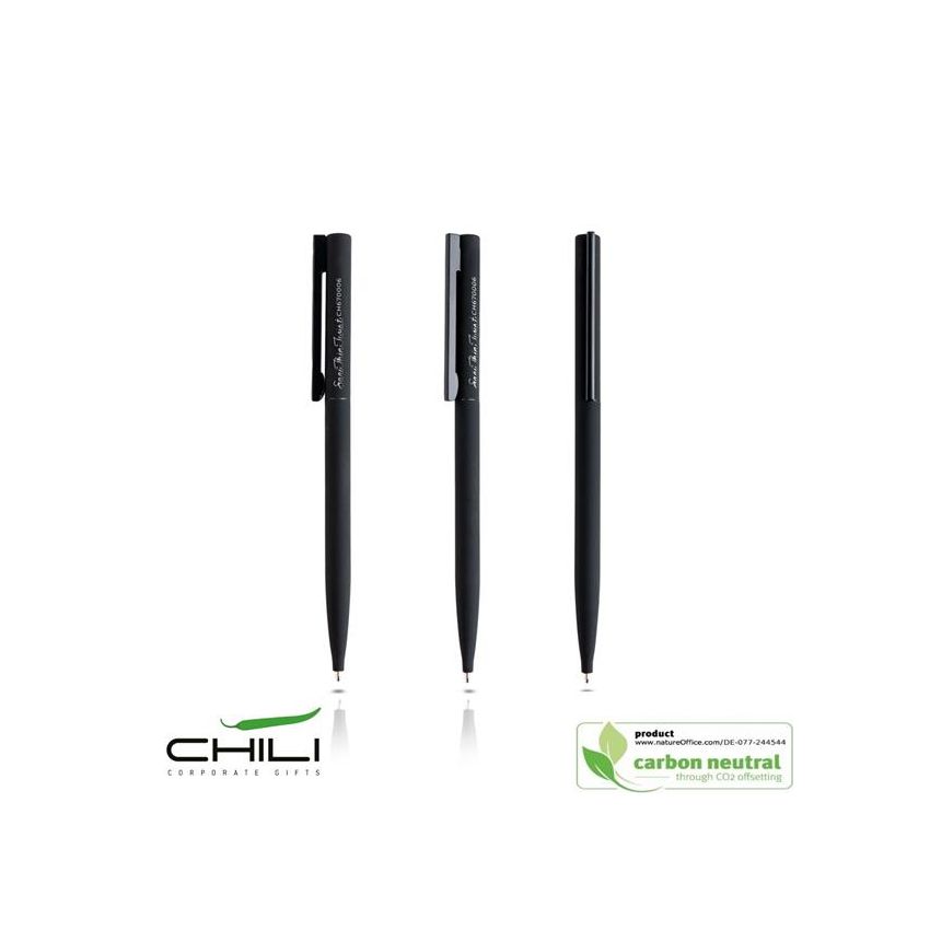 Sari Thin Twist Bolígrafo fino de acero inoxidable reciclado