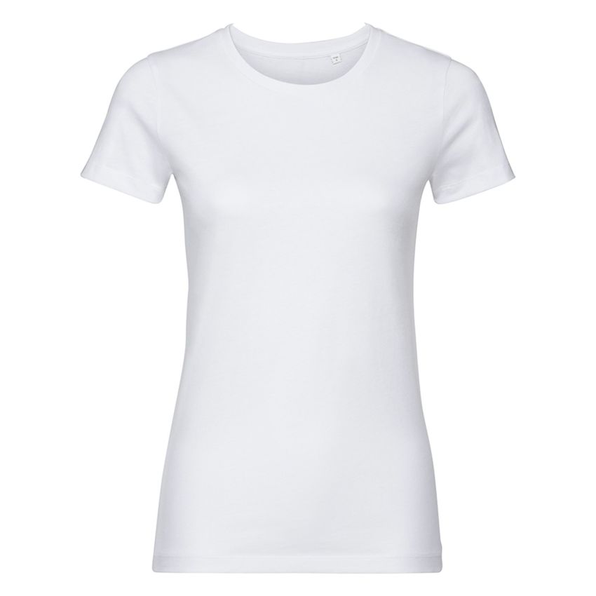 Camiseta Mujer Orgánica Pura T-shirt Authentic TEE Pura Orgánica de Mujer, 100% Algodón Orgánico