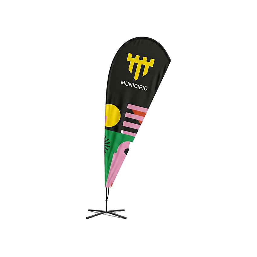 Bandera Drop 100% Personalizada, 3.5
