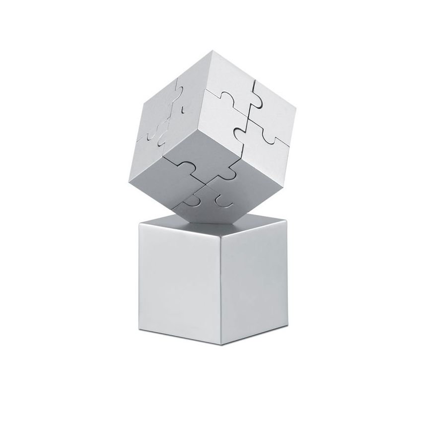 Puzzle 3D metálico y magnético