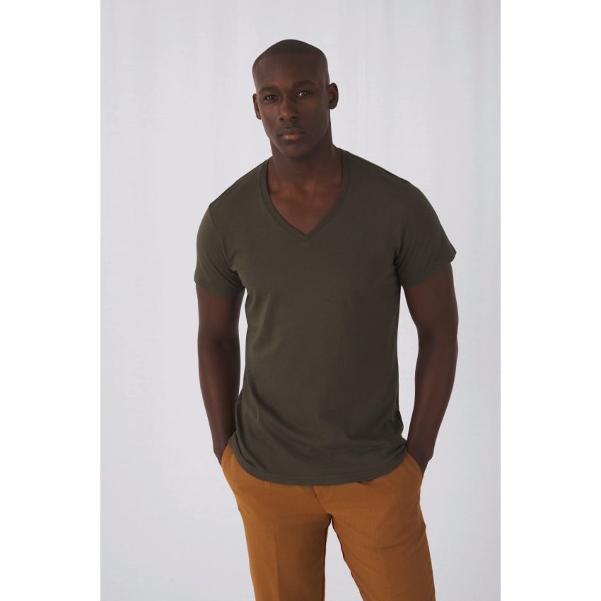 Camiseta orgánica Inspire de hombre con cuello en V