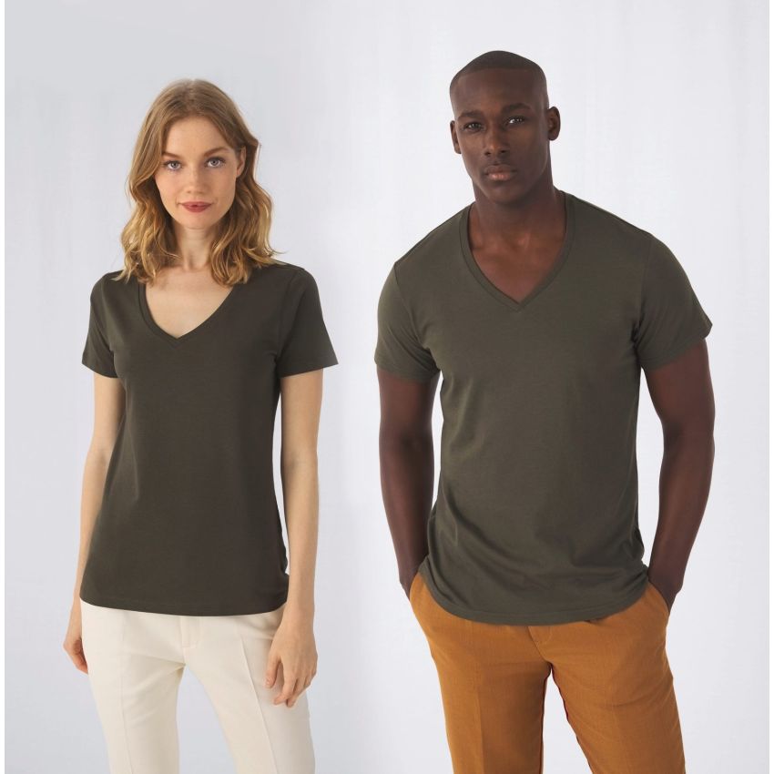 Camiseta orgánica Inspire de hombre con cuello en V