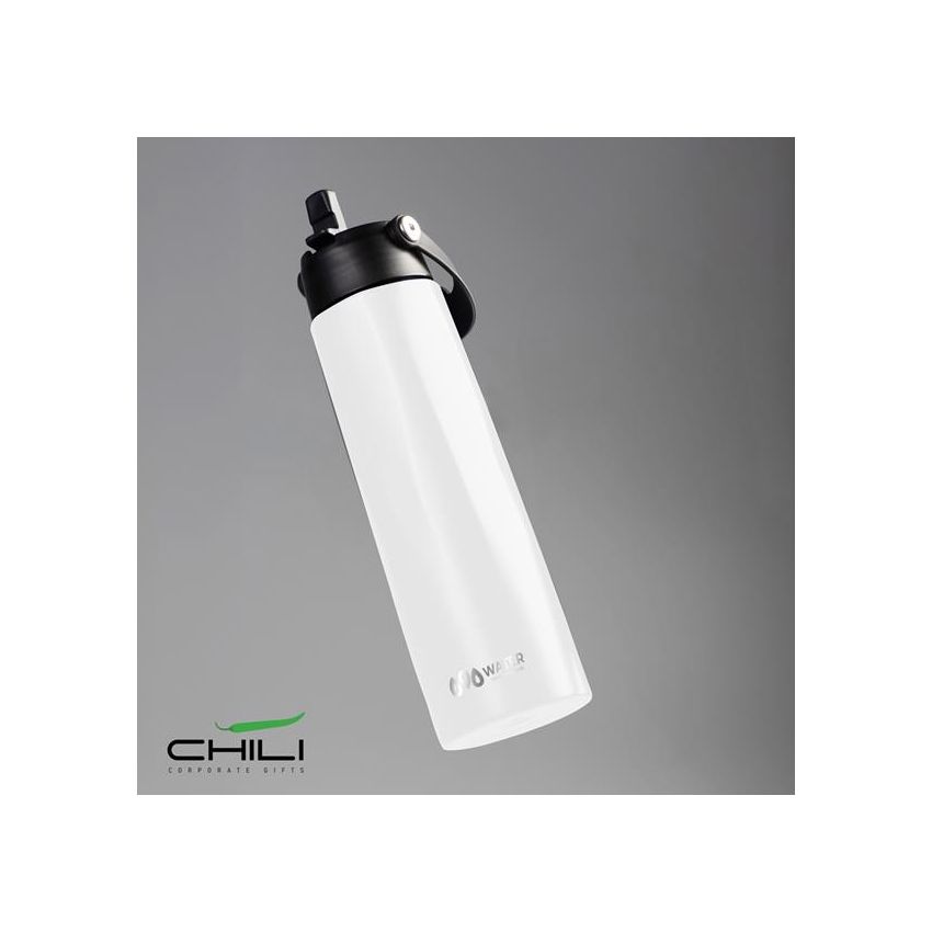 Calypso Sports Botella Chili 1L, con asa y pajita