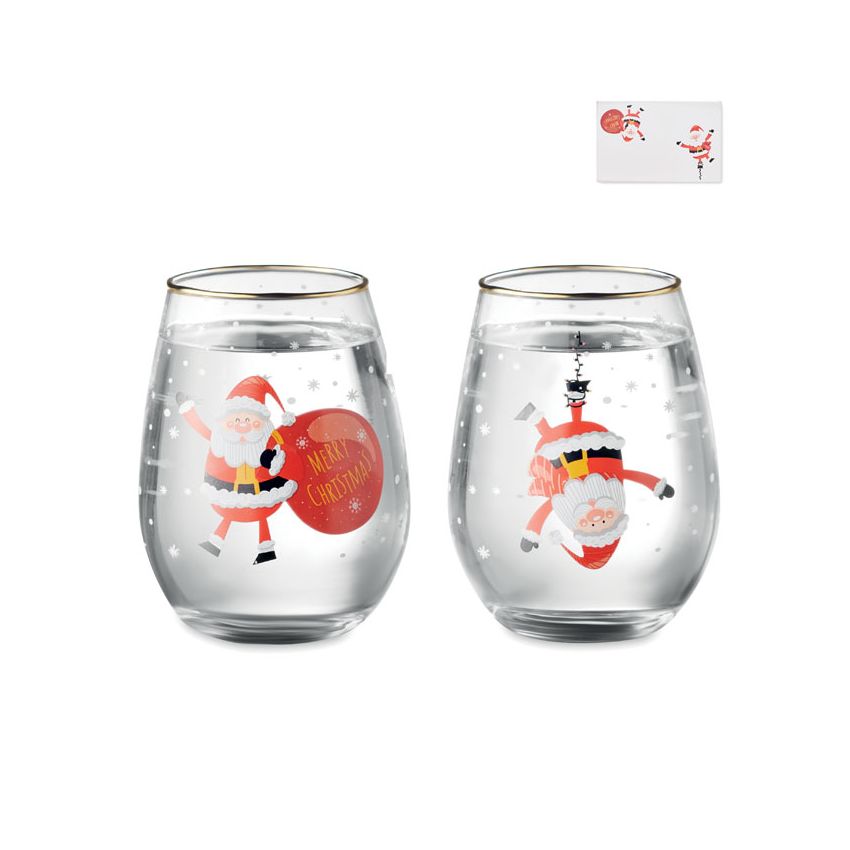 Set de 2 vasos de Navidad