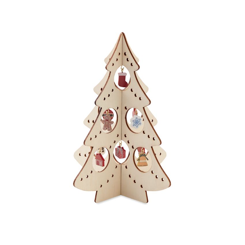 Decoración navideña de madera