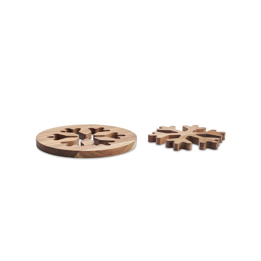 Set de salvamanteles de acacia