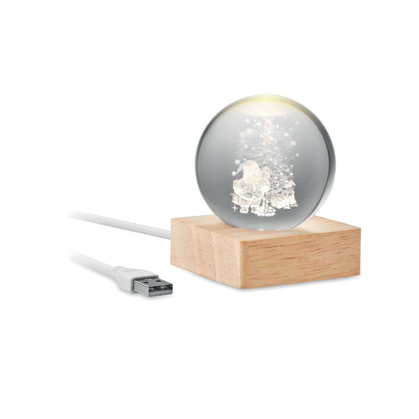 LED bola de vidrio de Navidad