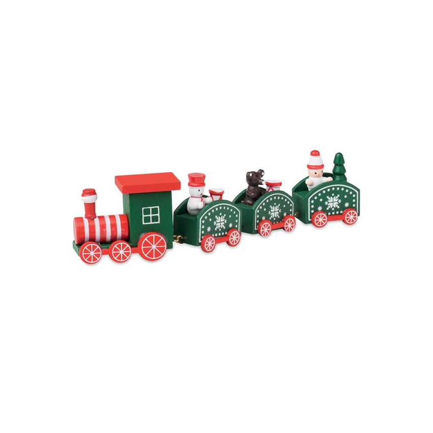 Tren de Navidad de madera