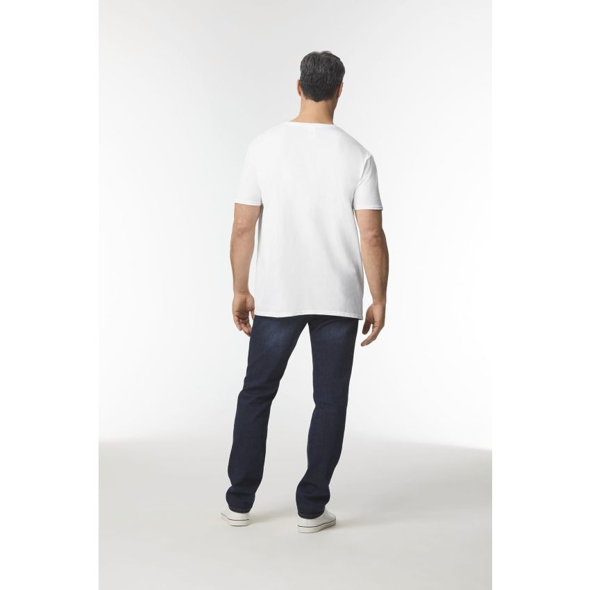CAMISETA PARA ADULTO DE ESTILO SUAVE CON CUELLO EN V