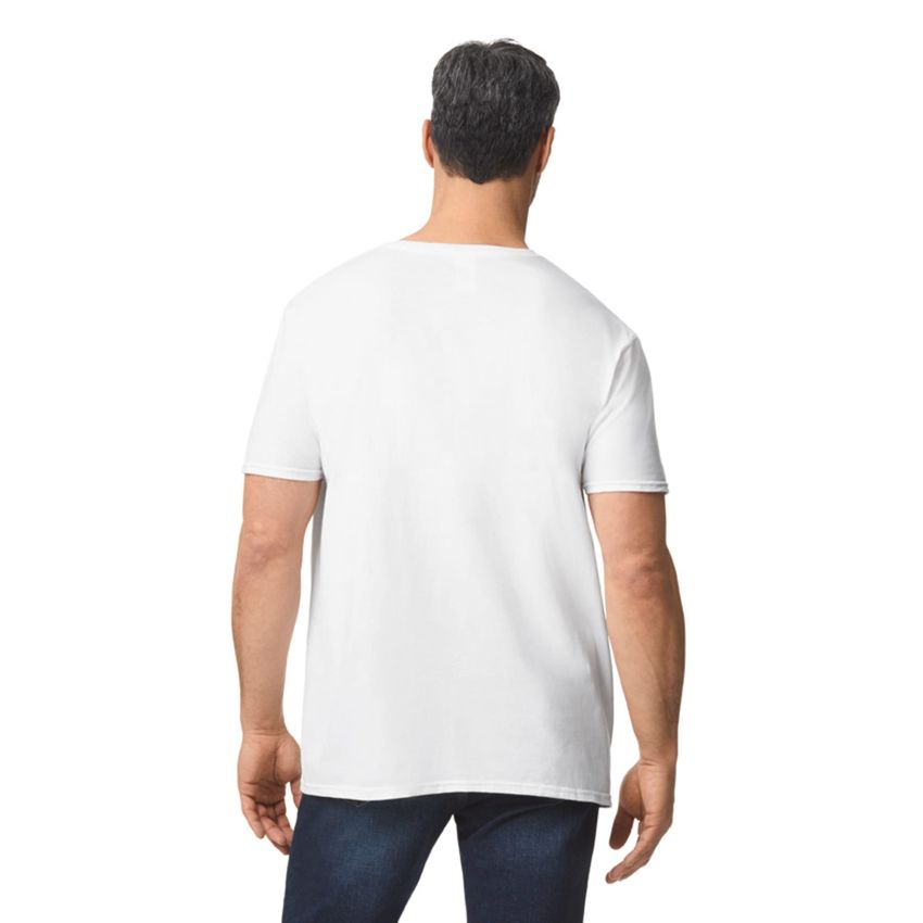 CAMISETA PARA ADULTO DE ESTILO SUAVE CON CUELLO EN V