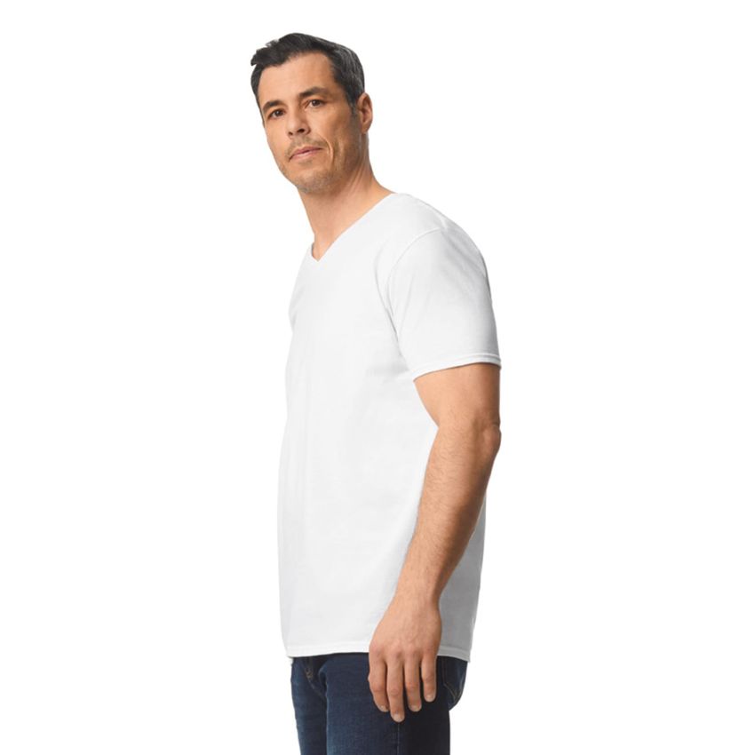 CAMISETA PARA ADULTO DE ESTILO SUAVE CON CUELLO EN V