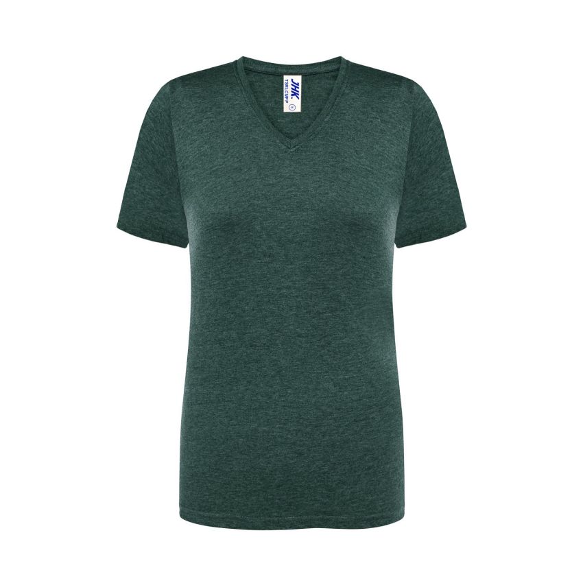 Camiseta de mujer regular comfort con cuello en V