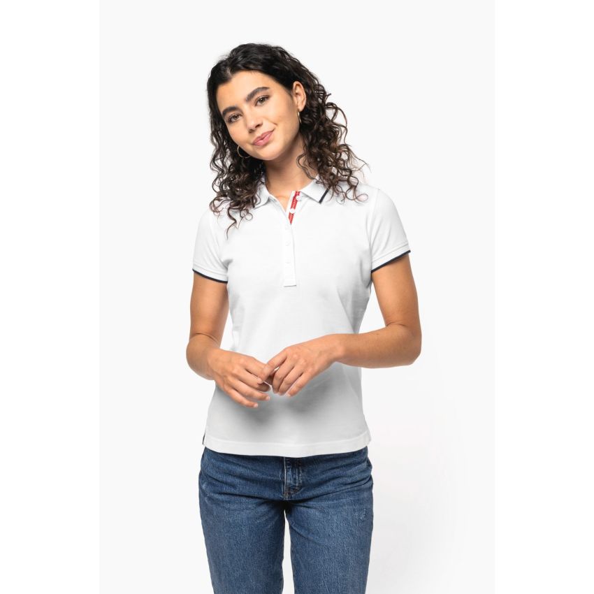Polo de mujer de manga corta