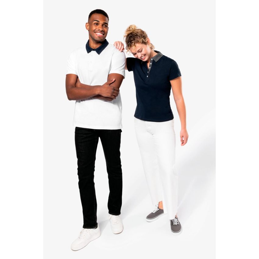 Polo de hombre jersey bicolor