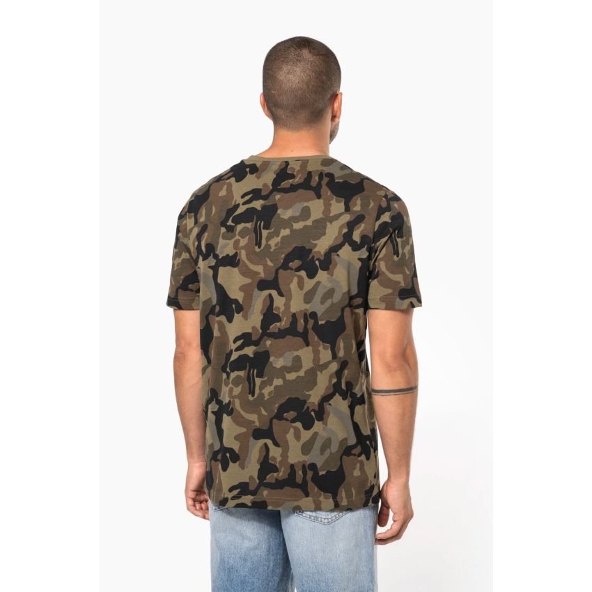 Camiseta de manga corta camuflada