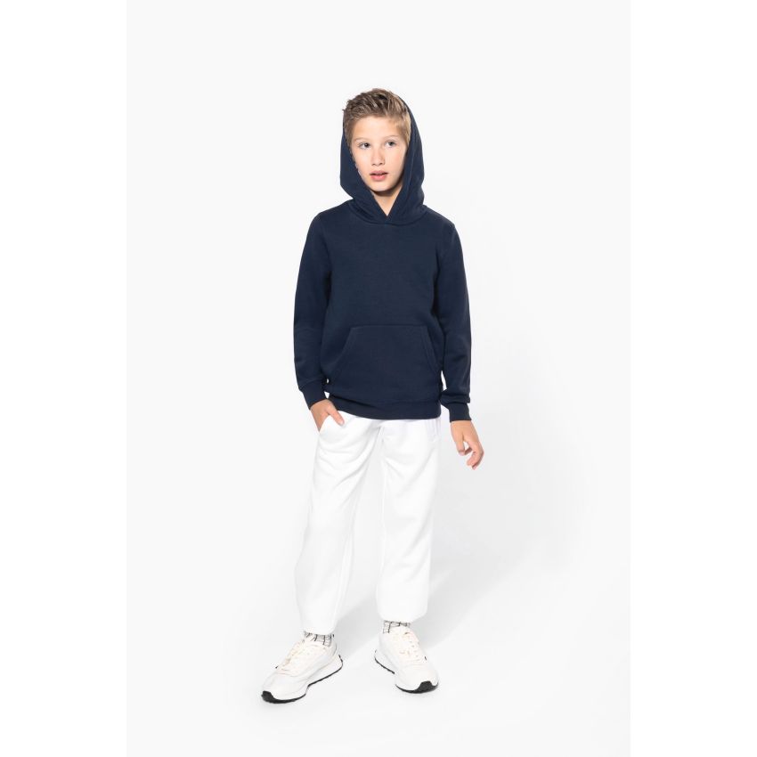 Sudadera con capucha en contraste estampada para niño