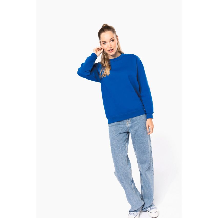 Sudadera cuello redondo reciclada unisex