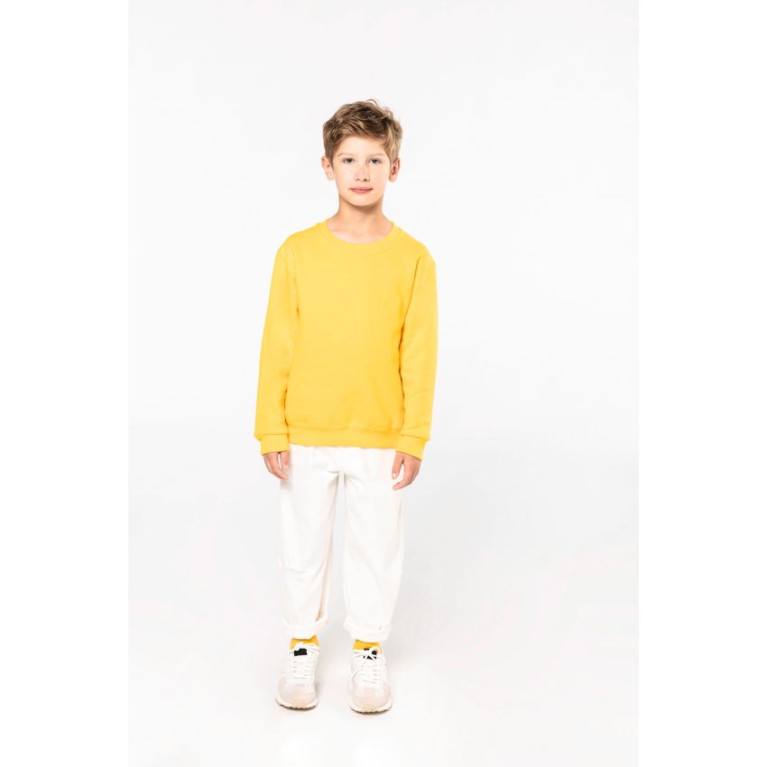 Sudadera infantil con cuello redondo