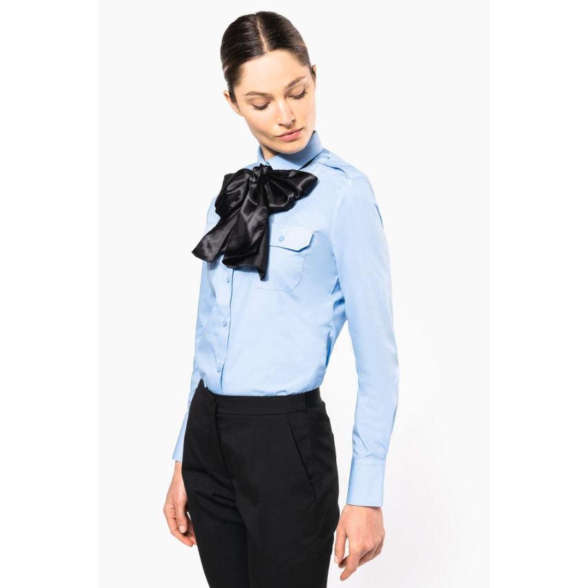 Camisa de piloto de señora de manga larga