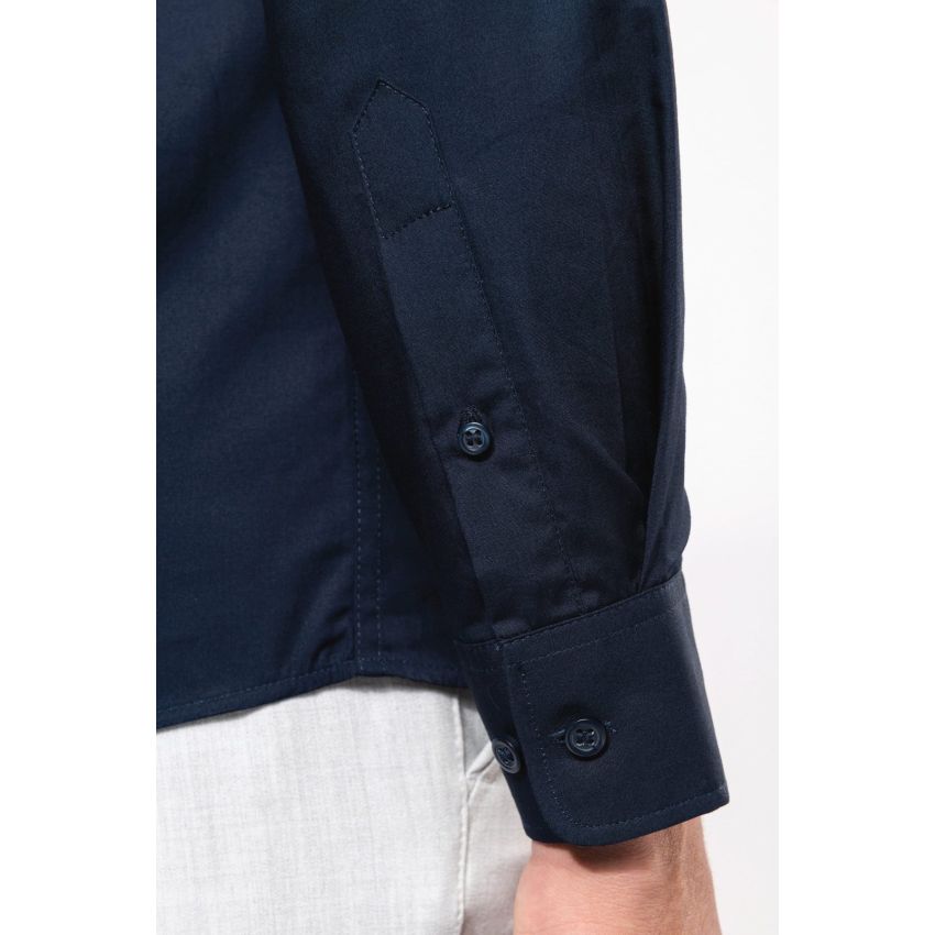 Camisa de hombre de popelina de manga larga