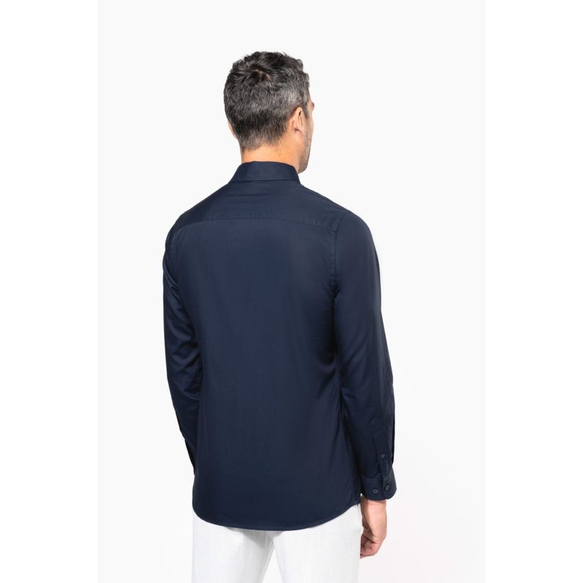 Camisa de hombre de popelina de manga larga