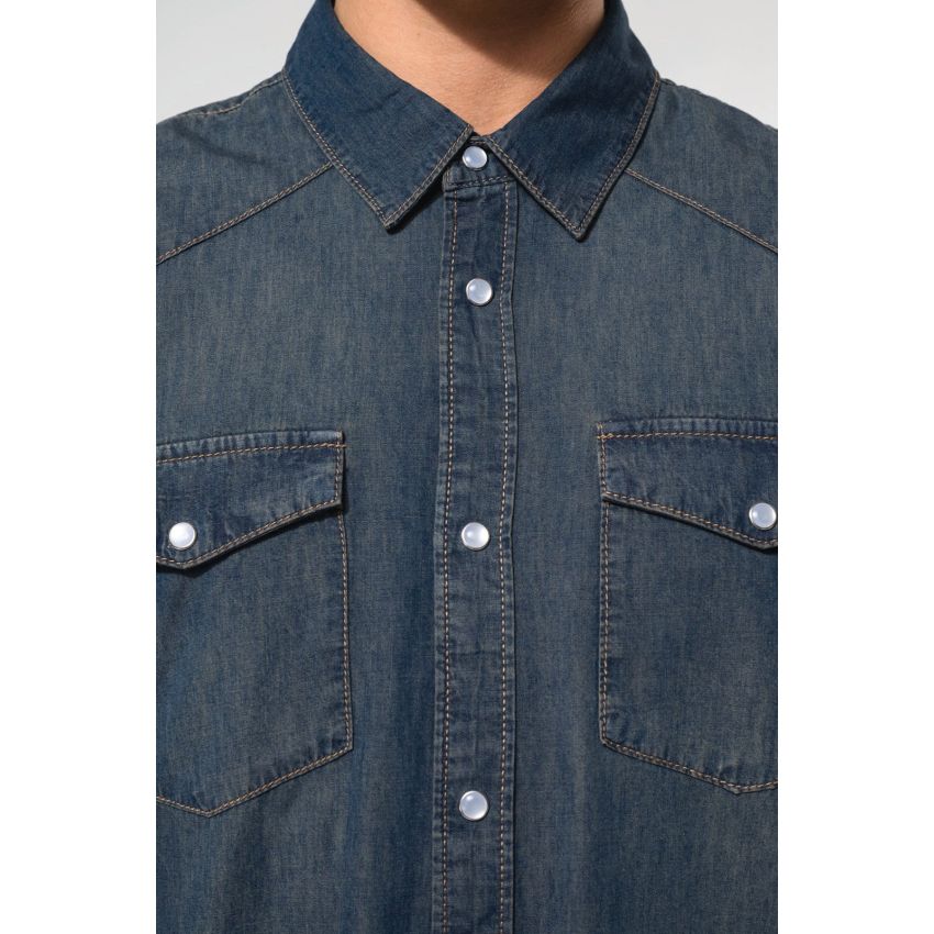 Camisa vaquera de manga larga