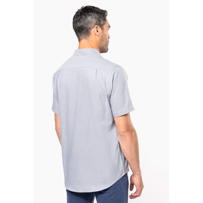 Camisa de manga corta en Oxford de fácil cuidado