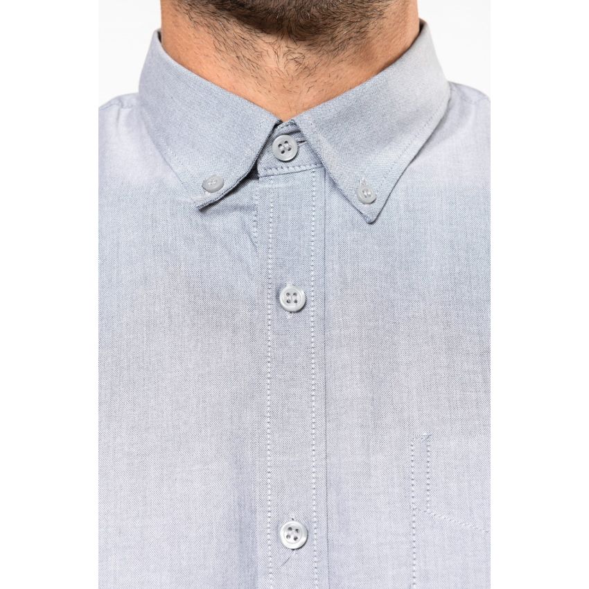 Camisa de manga corta en Oxford de fácil cuidado