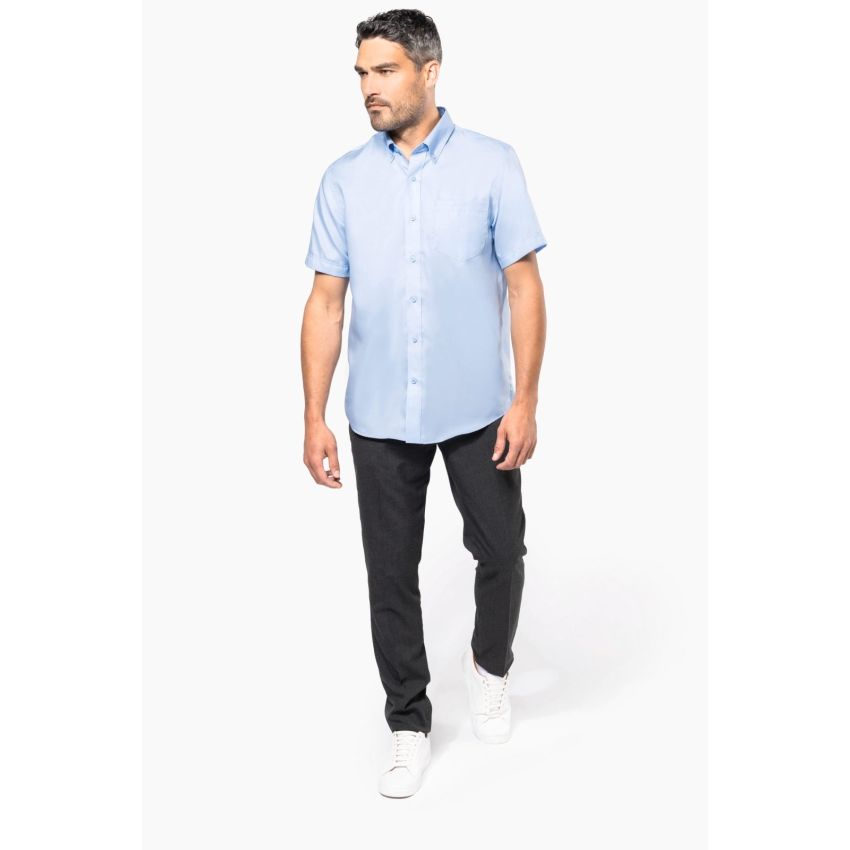 Camisa de micro sarga de manga corta Supreme que no necesita planchado