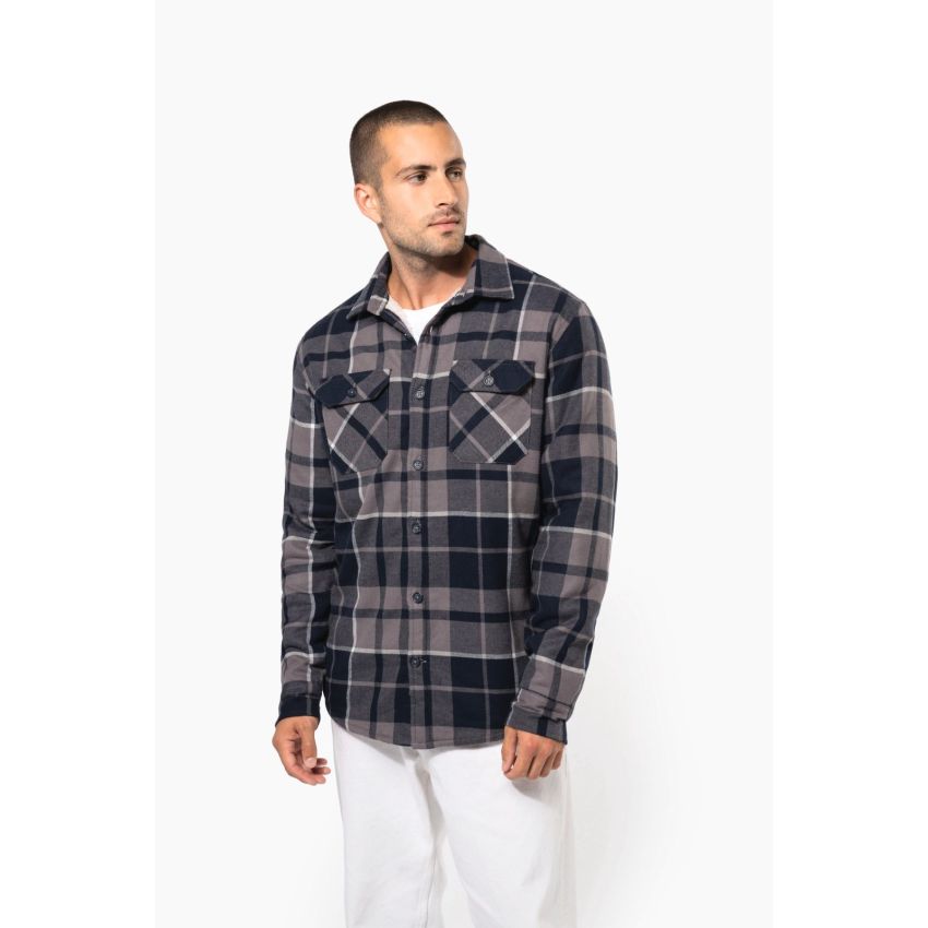 Camisa de cuadros con forro de borreguito