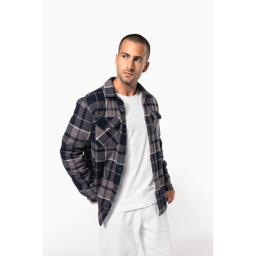 Camisa de cuadros con forro de borreguito