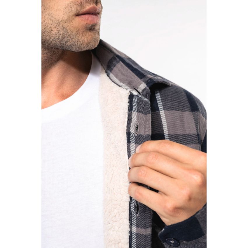 Camisa de cuadros con forro de borreguito