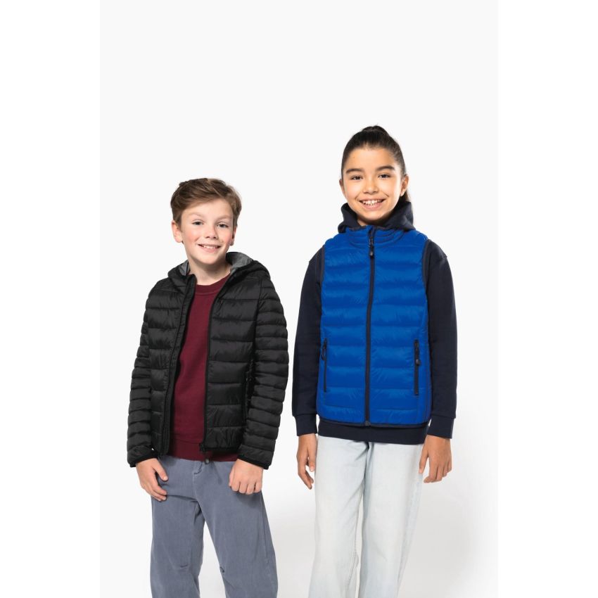 Chaqueta acolchada ligera de niño con capucha