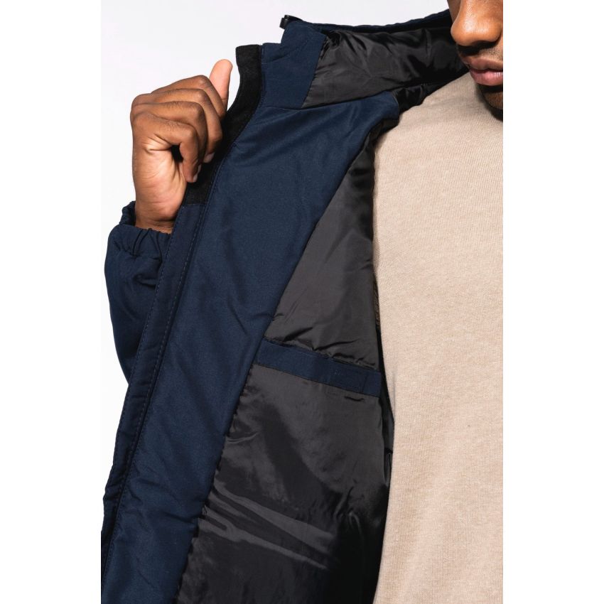 Parka con capucha de material reciclado unisex
